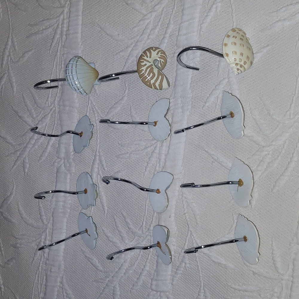 2 Sets Of 12 Shower Curtain Hooks - Picture 4 of 4